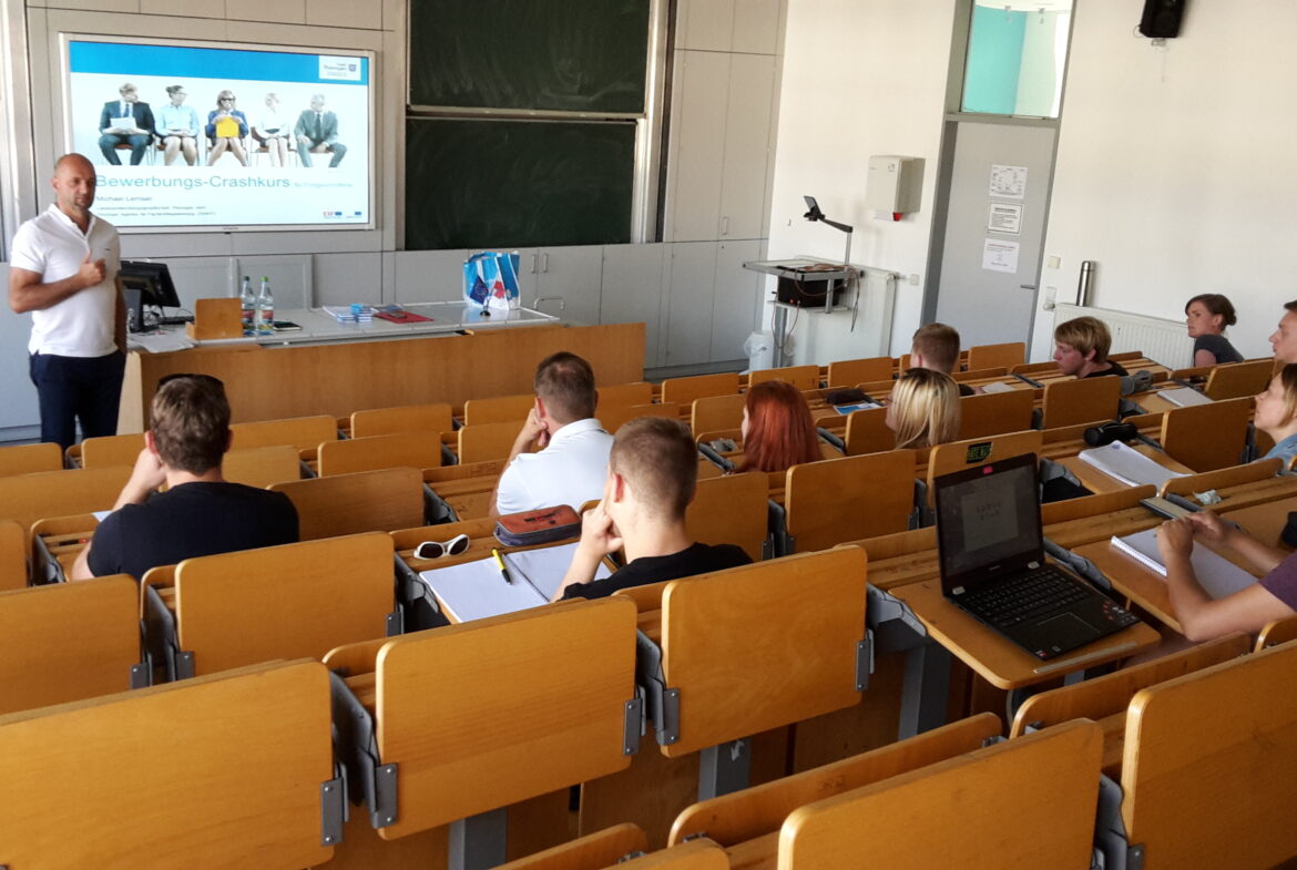 Angebote für Studierende - Bewerbungs-Crashkurs 2017 Copyright: ©LEG Thüringen/ThAFF