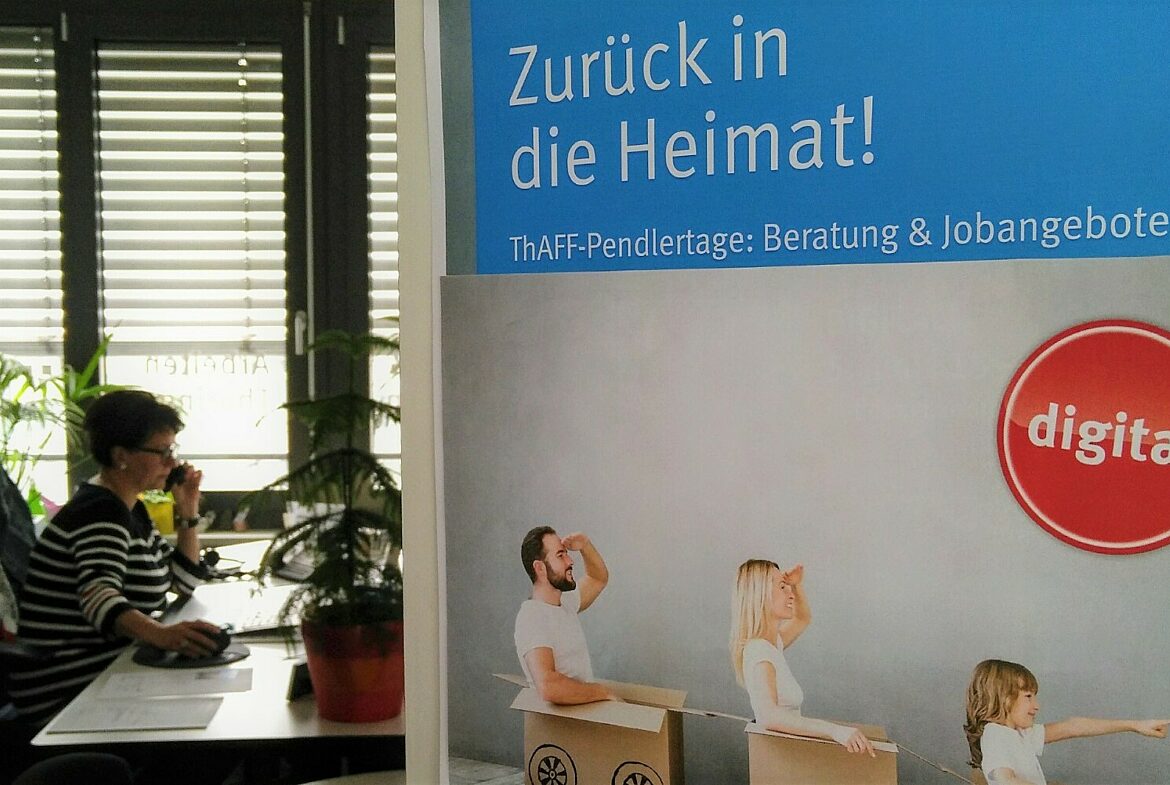 Telefon-Beratung zum ersten digitalen Pendlertag Copyright: ©LEG Thüringen/ThAFF