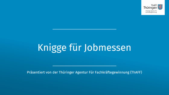 Vorschaubild Knigge für Jobmessen Vorschaubild Knigge für Jobmessen