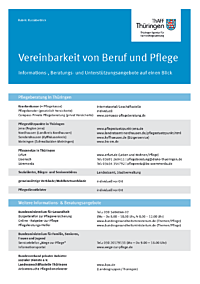 Vereinbarkeit von Beruf und Pflege