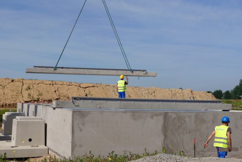 Baustelle Umspannwerk: Auffangwanne Scheidt