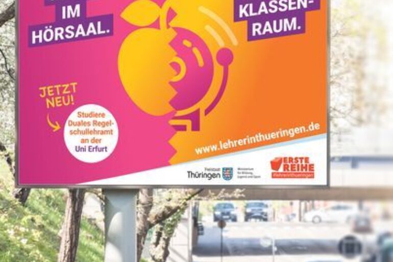 Werbeplakat Duales Lehramt Studium