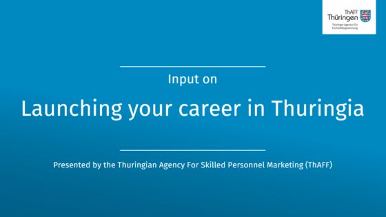 Thumbnail Launching your career in Thuringia